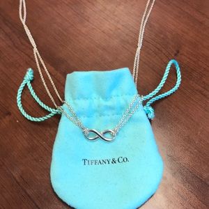 Tiffany & co infinity necklace. Like new!